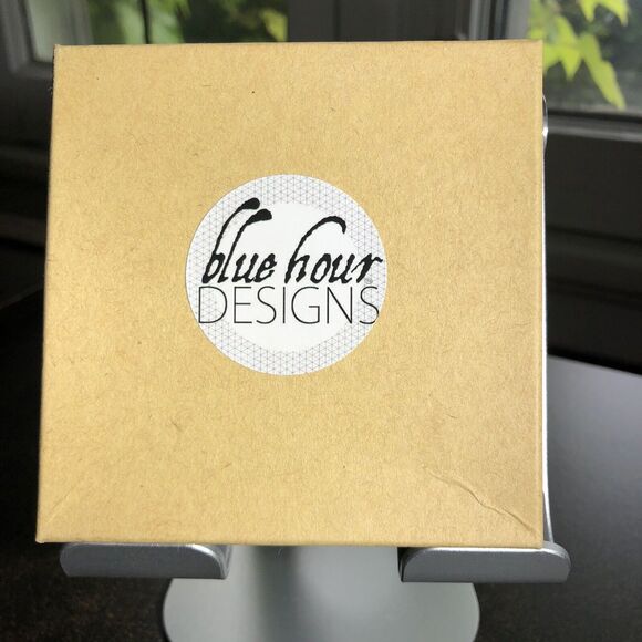 Silver Scoop Earrings Large Arc Shaped Handmade Jewelry By Blue Hour Design - Picture 8 of 8